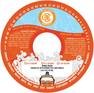 Otter Creek Brewing Orange Dream February 2017