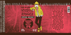 New Belgium Brewing Voodoo Ranger Passionfruit Imperial IPA February 2017