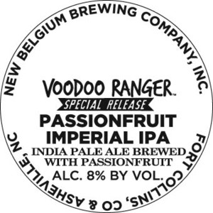 New Belgium Brewing Company, Inc. Voodoo Ranger Passionfruit Imperial IPA