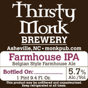 Thirsty Monk Farmhouse IPA February 2017