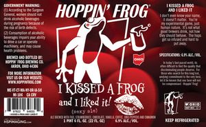 Hoppin' Frog I Kissed A Frog And I Liked It March 2017