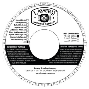 Lavery Brewing Company Ale