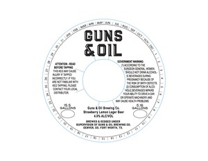 Guns & Oil Brewing Co Strawberry Lemon Lager