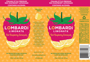 Lombardi Lombardi Limonata Red Raspberry Lemonade March 2017