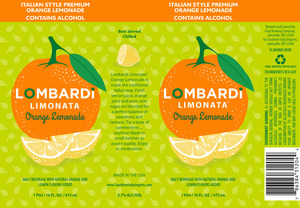 Lombardi Lombardi Limonata Orange Lemonade March 2017