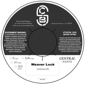 Central State Brewing Weaver Lock March 2017