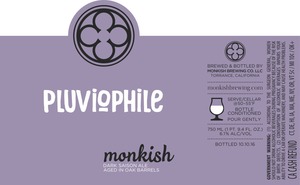Monkish Brewing Co. Pluviophile