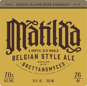 Goose Island Beer Company Matilda March 2017