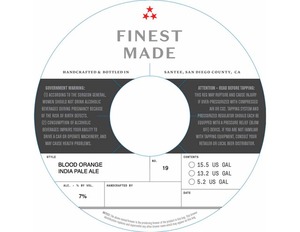 Finest Made Blood Orange India Pale Ale