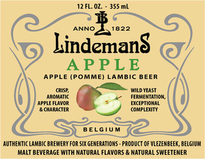 Lindemans Apple Lambic March 2017