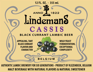 Lindemans Cassis Lambic March 2017