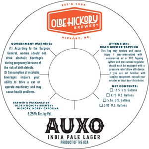 Olde Hickory Brewery Auxo March 2017