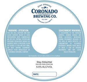 Coronado Brewing Company Stay Kolschtal