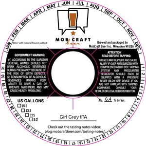 Mobcraft Beer Girl Grey IPA