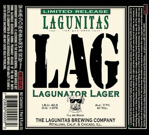 The Lagunitas Brewing Company Lagunator March 2017