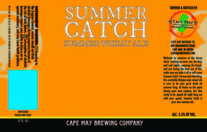 Summer Catch Wheat Ale March 2017