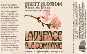 Brett Blossom BiÈre De Mars Wine Barrel-aged Ale With Brettanomyces