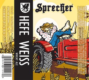 Sprecher Brewing Co., Inc. Hefe Weiss March 2017