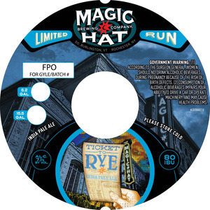 Magic Hat Ticket To Rye India Pale Ale