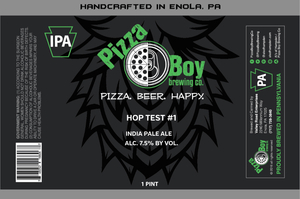 Pizza Boy Brewing Co. Hop Test #1