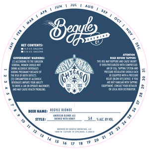 Begyle Brewing Begyle Blonde March 2017