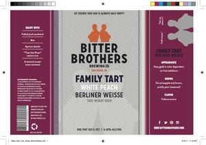 Bitter Brothers Brewing Company Family Tart