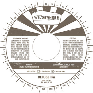 Arizona Wilderness Brewing Co Refuge IPA