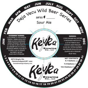 Keuka Brewing Co.,llc Deja Vecu Wild Beer Series