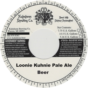 Kuhnhenn Brewing Co. Loonie Kuhnie March 2017