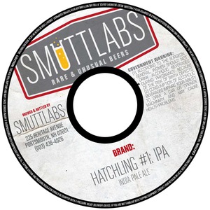 Smuttlabs Hatchling #1 IPA March 2017