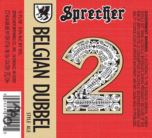 Sprecher Brewing Co., Inc. Belgian Dubbel March 2017