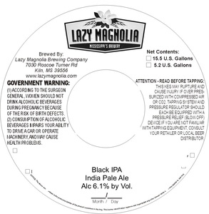 Lazy Magnolia Brewing Company Black IPA