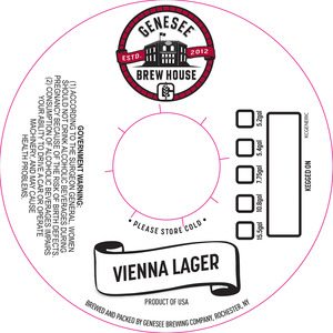 Genesee Brew House Vienna Lager March 2017