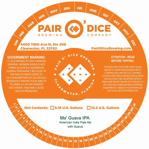 Pair O' Dice Brewing Co. Mo' Guava IPA