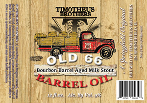 Old 66 Barrel Oil Bourbon Barrel Aged Milk Stout March 2017