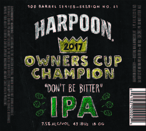 Harpoon Owner's Cup Champion March 2017