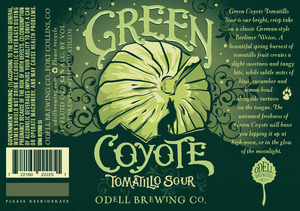 Odell Brewing Company Green Coyote