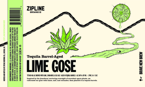 Zipline Brewing Co. Tequila Barrel-aged Lime Gose