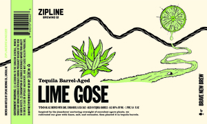 Zipline Brewing Co. Tequila Barrel-aged Lime Gose March 2017