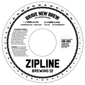 Zipline Brewing Co. Tequila Barrel-aged Lime Gose March 2017