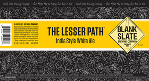 Blank Slate Brewing Company The Lesser Path March 2017