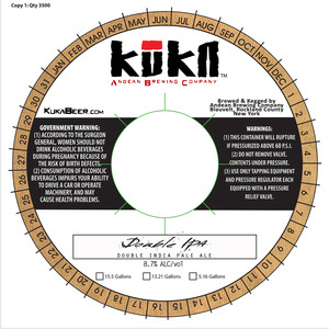 Kuka Double IPA March 2017