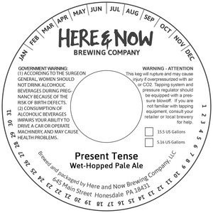 Here & Now Brewing Company Present Tense