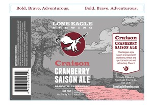 Lone Eagle Brewing Cranberry Saison Ale