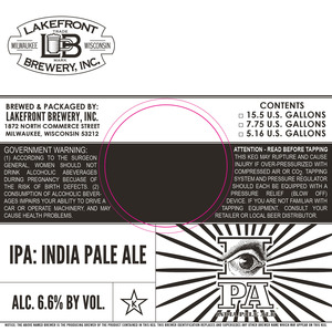 Lakefront Brewery India Pale