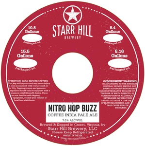 Starr Hill Nitro Hop Buzz March 2017