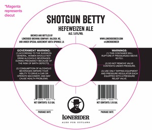 Lonerider Brewing Company Shotgun Betty March 2017