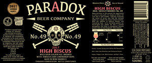 Paradox Beer Company High Biscus March 2017