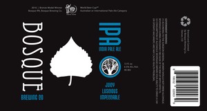 Bosque Brewing Co IPA March 2017