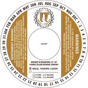 Thimble Island Brewing Company Ideal Tavern - Ideal Tavern Lager